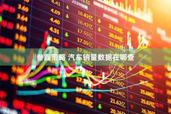 叁鑫策略 汽车销量数据在哪查