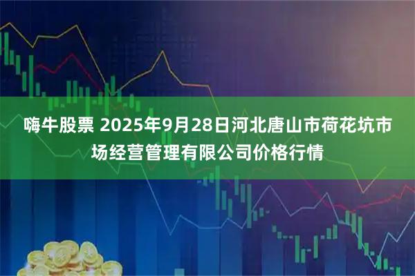 嗨牛股票 2025年9月28日河北唐山市荷花坑市场经营管理有限公司价格行情